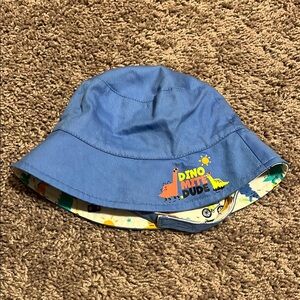 Reversible Colorful Dinosaur Print Bucket Hat